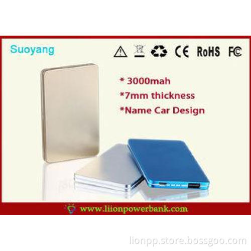 Portable 3000mah PSP Mobile Mini Single USB Battery Pack Si